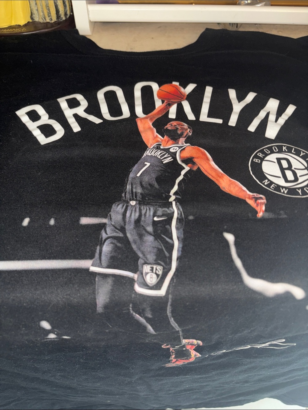 Fanatics Brooklyn Nets Black & White tee Kelvin Durant